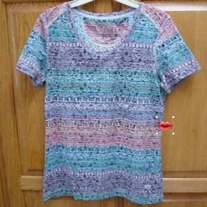 Multicolor Patterned Women's Top